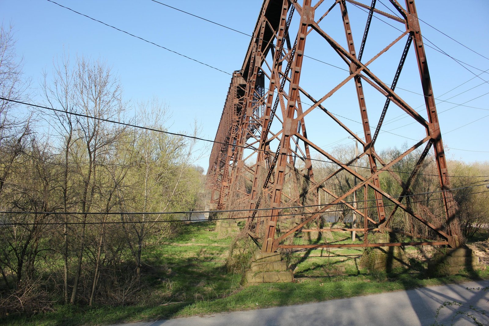 Looking east along bridge from span #28
